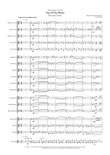 Top Of The World (arr. Jack Smith)