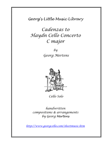 Haydn Cadenzas to Cello Concerto C major