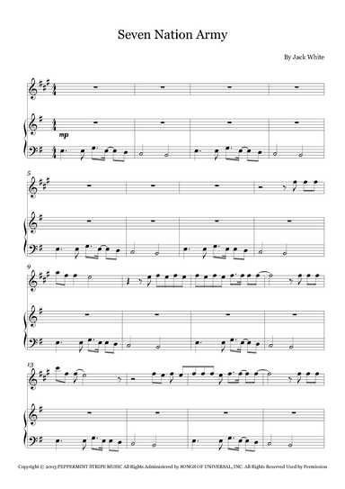 Seven Nation Army (arr. Fernanda Moura)