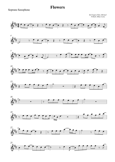 Flowers (arr. Wesley S. SIlva)