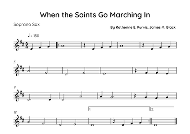 When The Saints Go Marching In (arr. Sales)