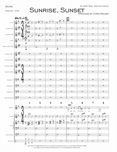 Sunrise, Sunset (arr. Chris Walden)