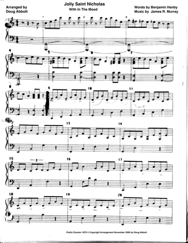 Jolly Old Saiint Nicholas With In The Mood (arr. Doug Abbott)