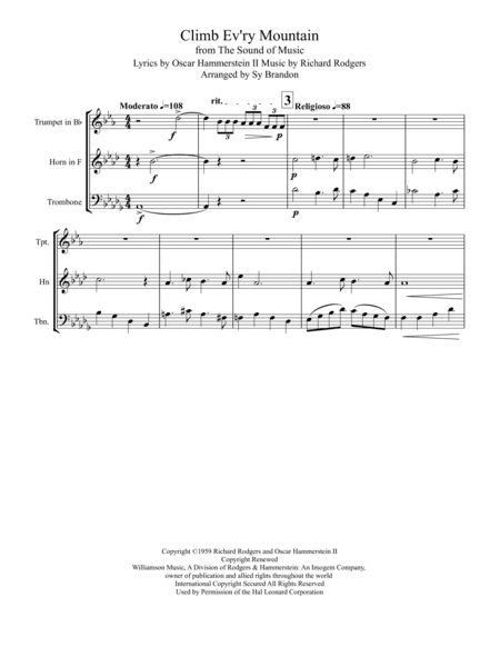 Climb Ev'ry Mountain (arr. Sy Brandon)