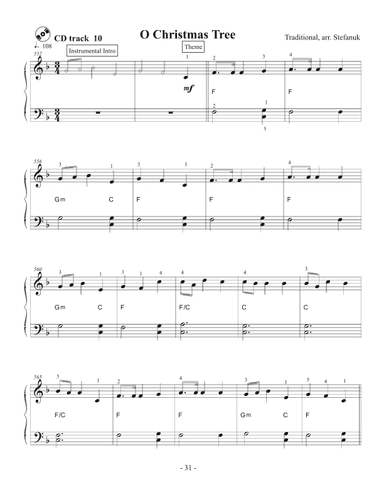 O Christmas Tree, very easy piano (arr. Misha Stefanuk)