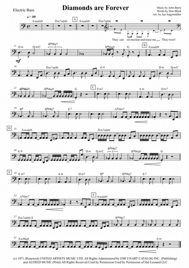 Diamonds Are Forever (arr. Jan Angermüller)