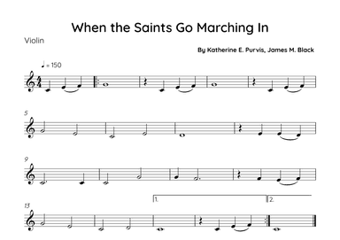 When The Saints Go Marching In (arr. Sales)