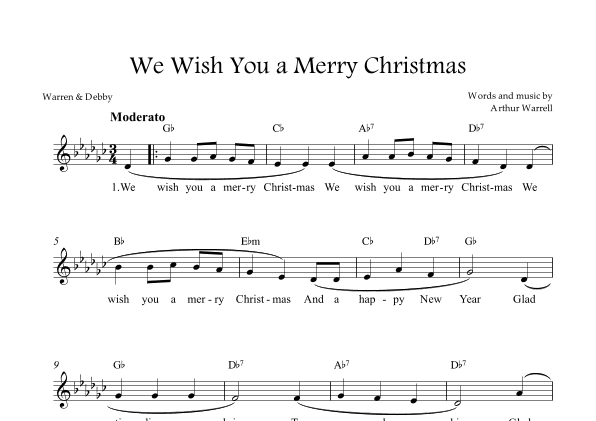 We Wish You a Merry Christmas (arr. Arthur Warrell)