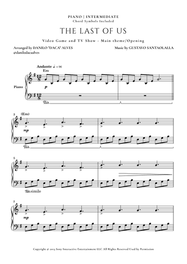 The Last Of Us (arr. Danilo "Daca" Alves)