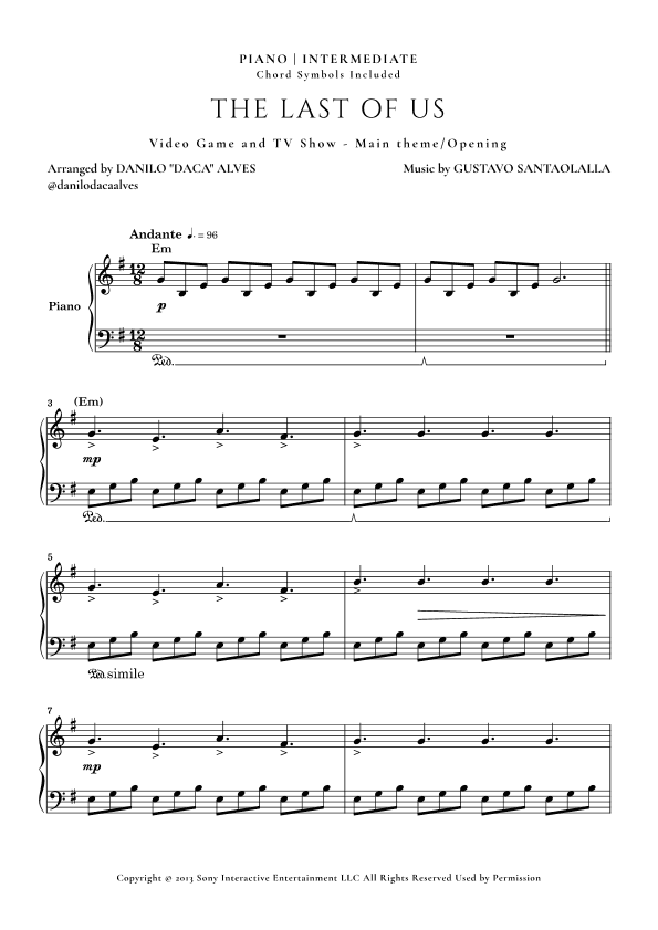 The Last Of Us (arr. Danilo "Daca" Alves)