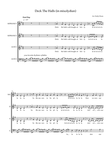Deck the Halls (arr. Emily Drum)