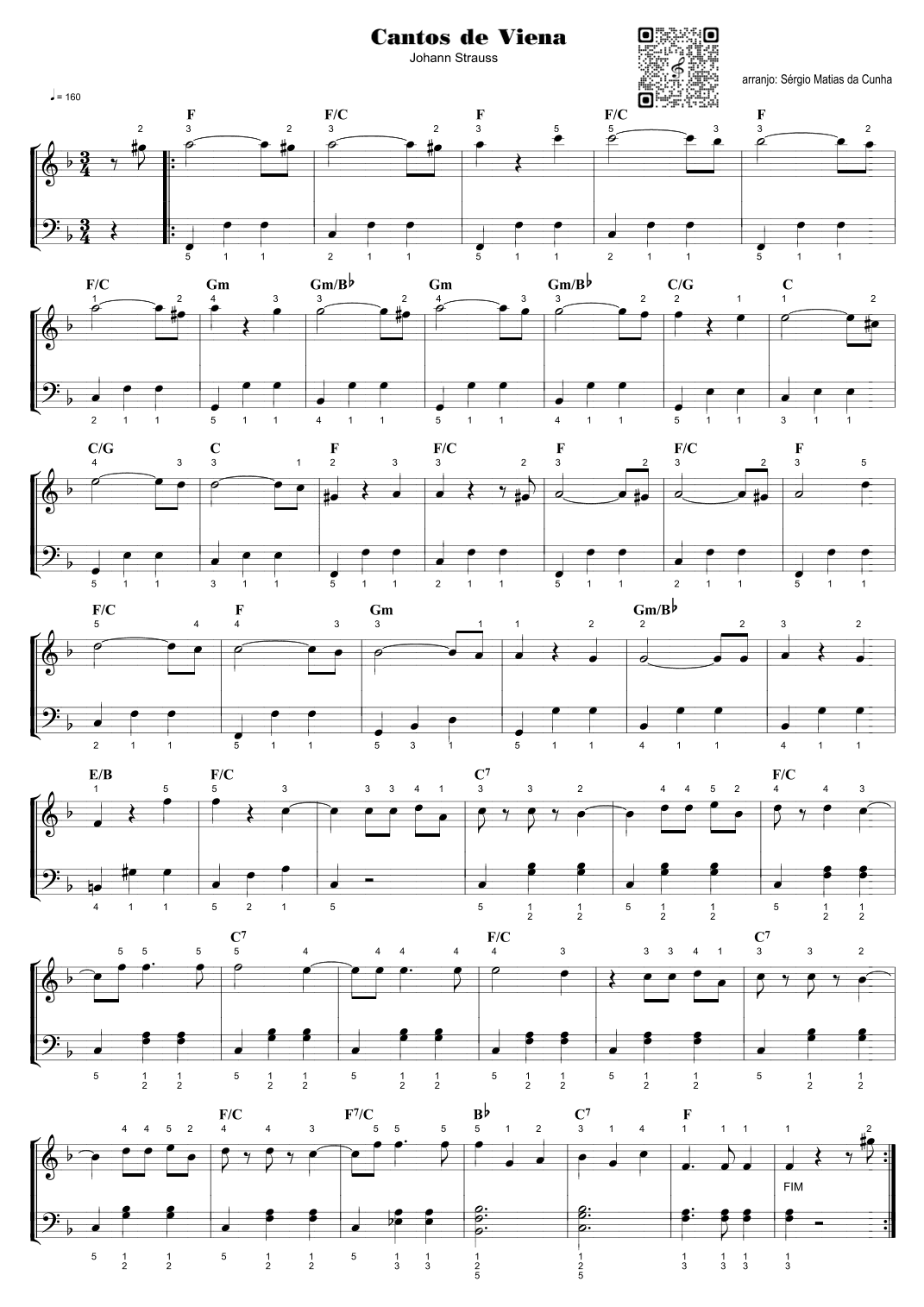 Cantos de Viena - (10 pequenas valsas) (arr. Sérgio Matias da Cunha)