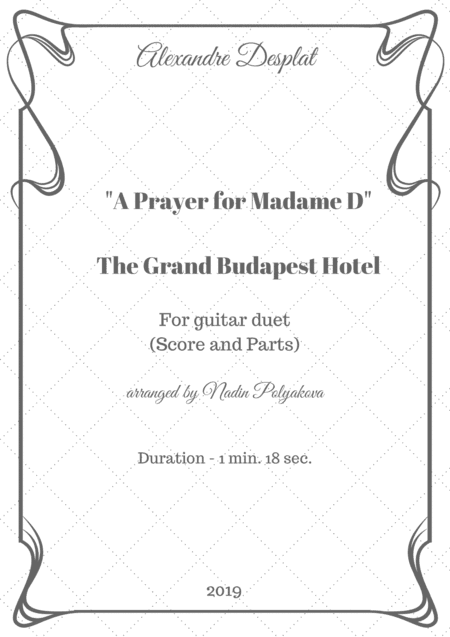 The Grand Budapest Hotel (arr. Nadin Polyakova)