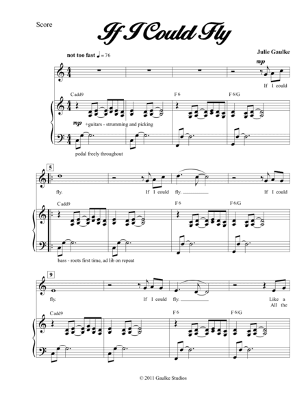 If I Could Fly (vocal)