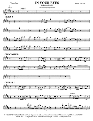 In Your Eyes (arr. Jorge Juárez)