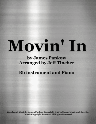 Movin' In (arr. Jeff Tincher)