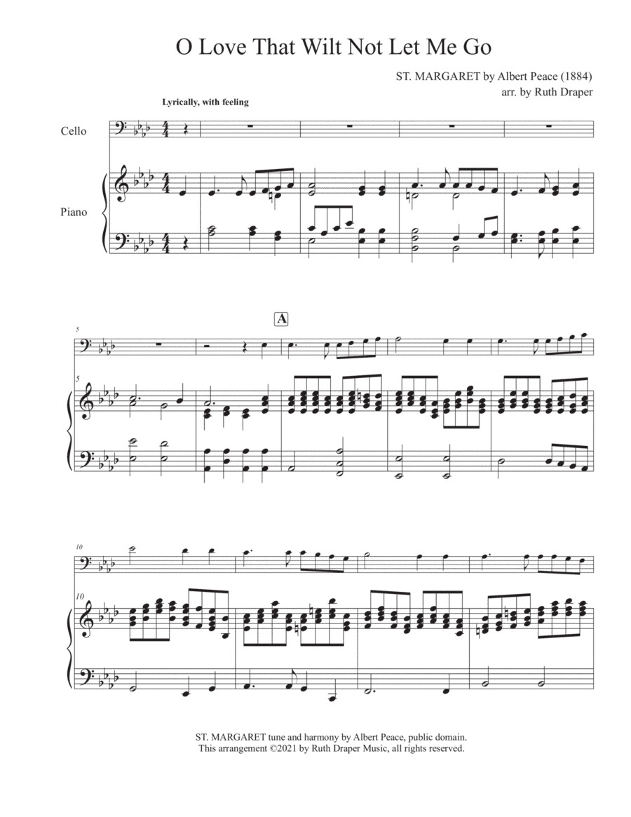 O Love That Wilt Not Let Me Go (arr. Ruth Draper)