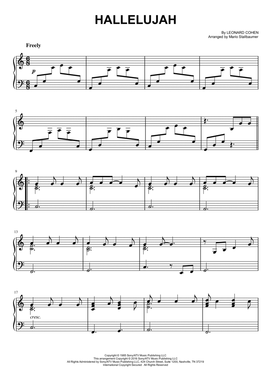 Hallelujah (arr. Mario Stallbaumer)