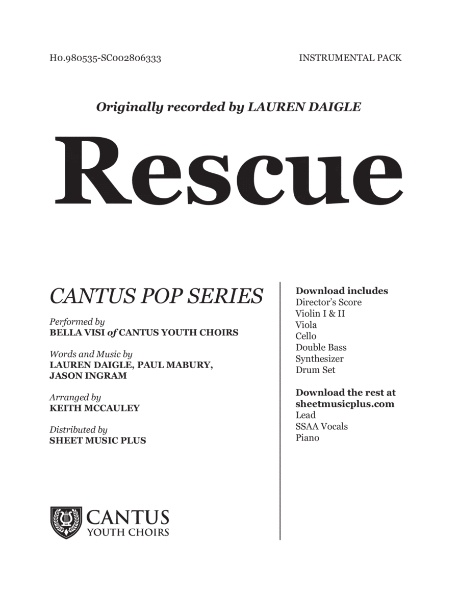 Rescue (arr. Keith McCauley)