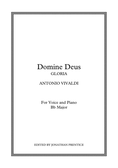 Domine Deus - Gloria (Bb Major) (arr. Jonathan Prentice)