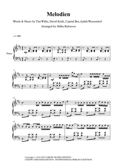 Melodien (arr. Milka Rubtsova)