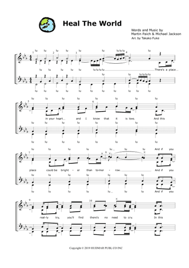 Heal The World (prelude) (arr. Takako Fuke)