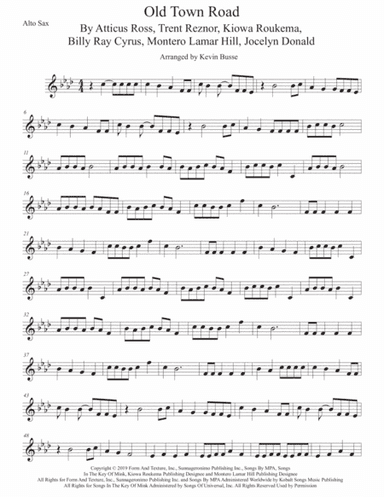 Old Town Road (remix) (arr. Kevin Busse)