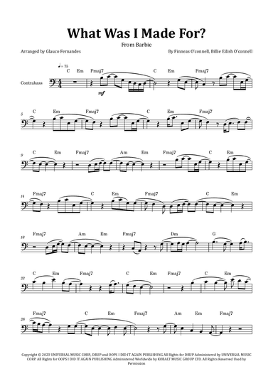 What Was I Made For? (arr. Glauco Fernandes)