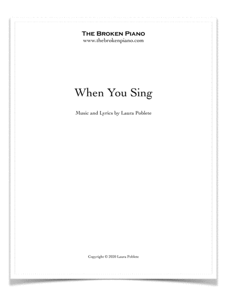 When You Sing