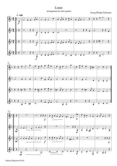 Loure (arr. Edition Maulwurf)