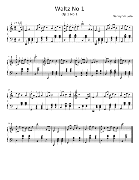 Waltz No 1 in C Major