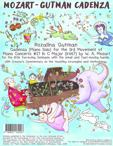 Cadenza for 3rd Mvmt of Piano Concerto in C Major #21 by W.A.Mozart, by Rozalina Gutman, for little
