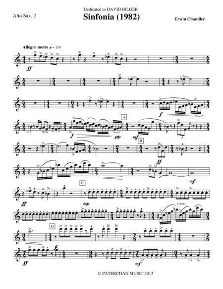 SINFONIA FOR SAXOPHONES