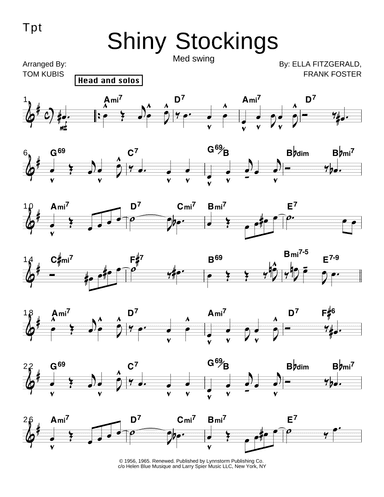 Shiny Stockings (arr. Tom Kubis)