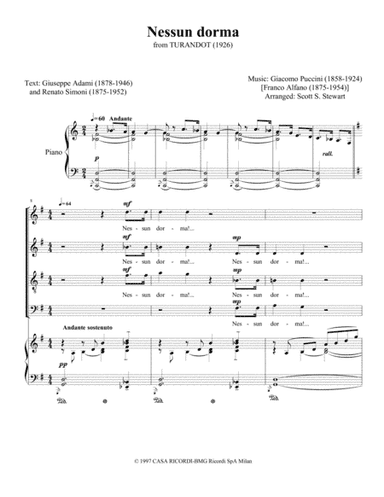 Nessun Dorma (arr. Scott S. Stewart)