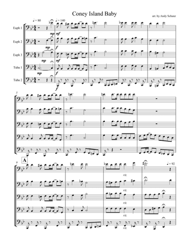Coney Island Baby (arr. Andy Schanz)