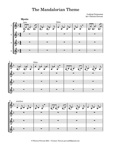 Theme From The Mandalorian (arr. Florent Provost)