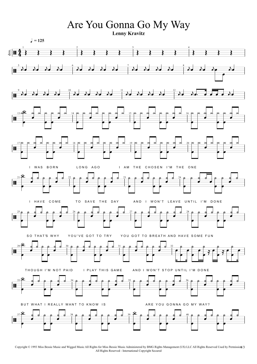 Are You Gonna Go My Way (arr. Cyril Mayer)
