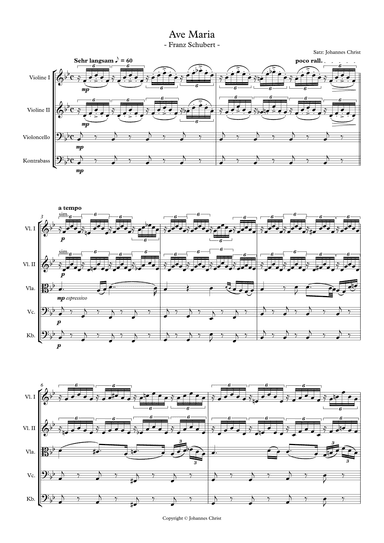 Ave Maria (arr. Johannes Christ)