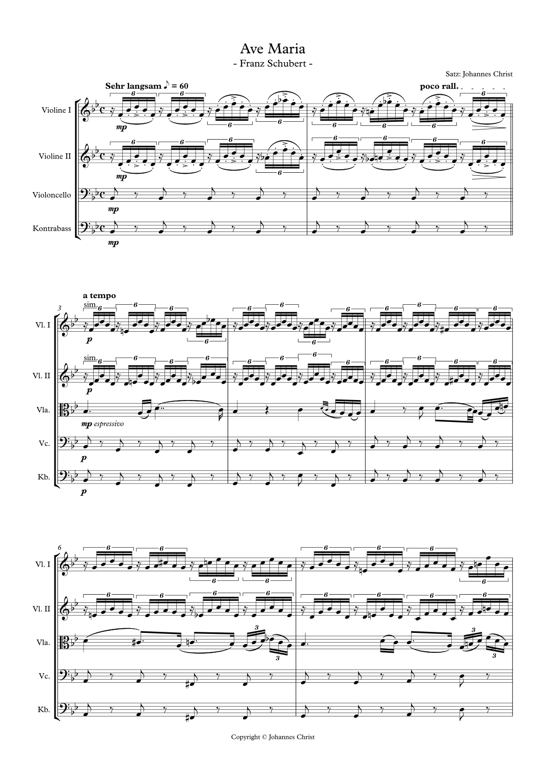 Ave Maria (arr. Johannes Christ)