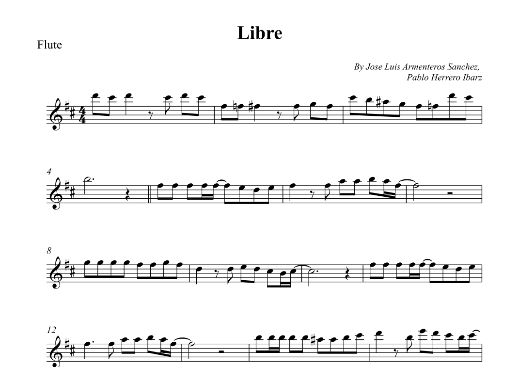 Libre (arr. Wesley S. SIlva)