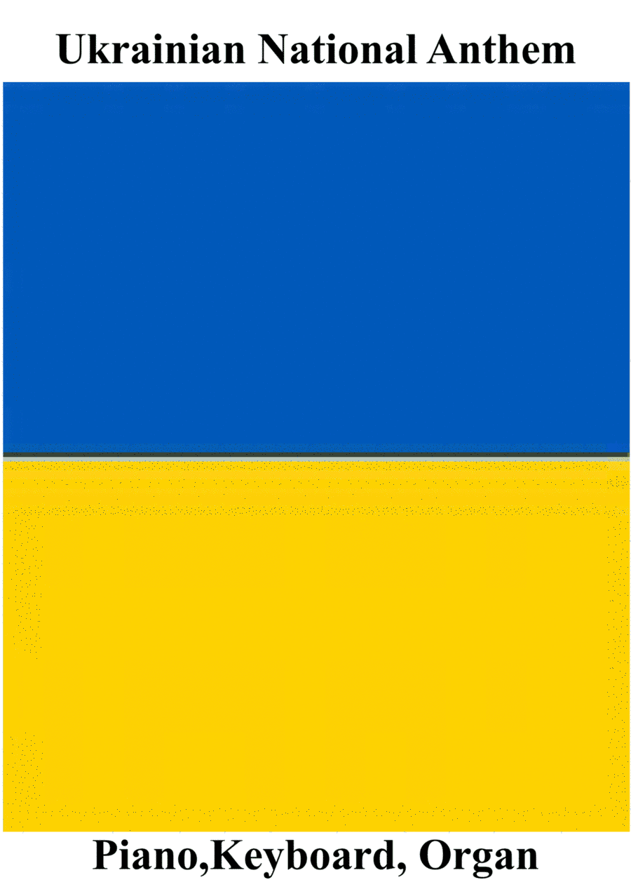 Ukrainian National Anthem for Piano/Keyboard MFAO World National Anthem Series (arr. Keith Terrett)