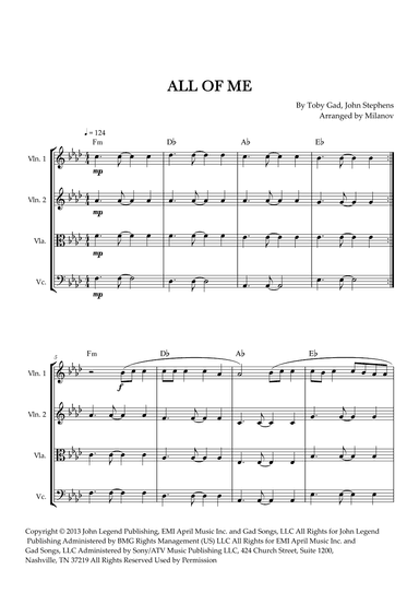 All Of Me (arr. Milanov)