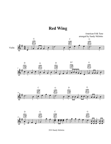 Red Wing (Union Maid) (arr. Sandy McIntire)