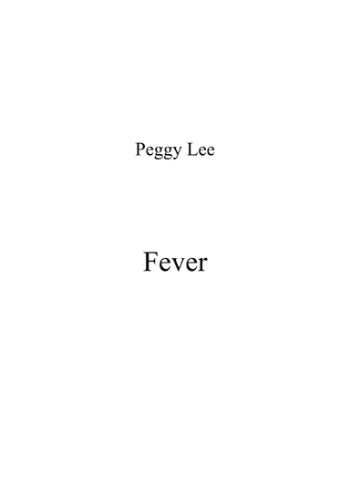 Fever (arr. Dejan Teodosievski)