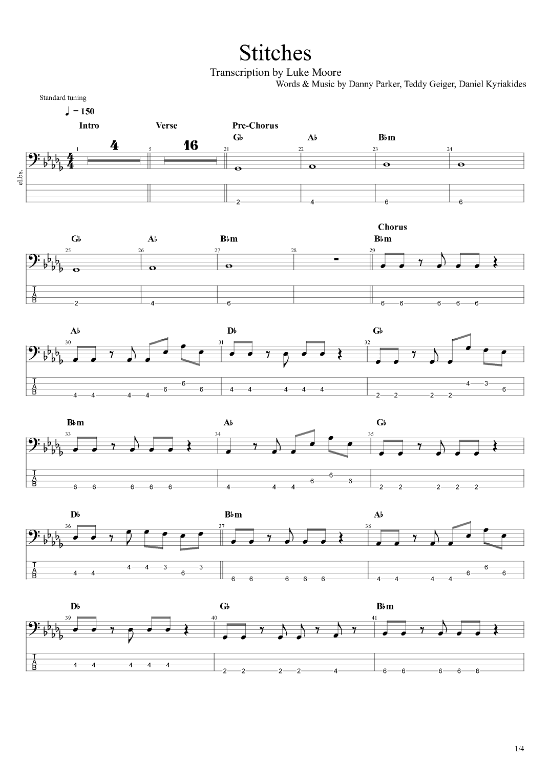 Stitches (arr. Luke Moore)
