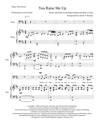 You Raise Me Up (arr. James F. Rickley)
