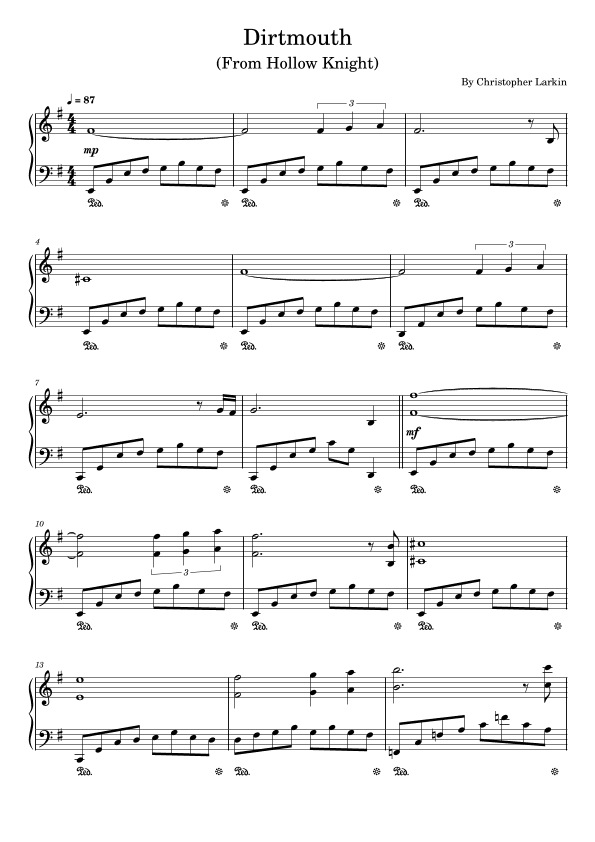 Hollow Knight (arr. poon)