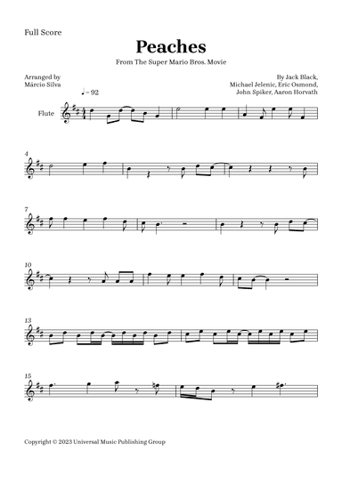 Peaches (arr. Márcio Silva)