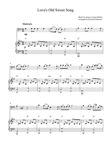 Love's Old Sweet Song (arr. Kaiserin Rebecca)